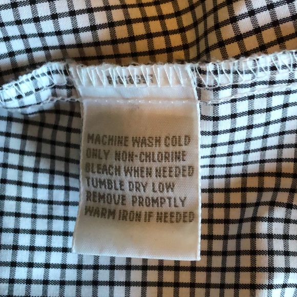 SWEET ‘FOXCROFT’ BLK/WHITE CHECKS RUFFLED BLOUSE-EUC! - Picture 9 of 9